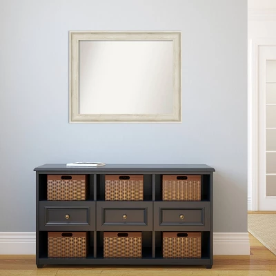 33" X 27" Non-Beveled Regal Birch Cream Wall Mirror - Amanti Art - Image 5