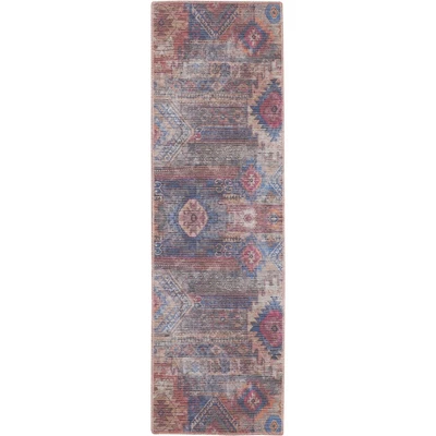 Nicole Curtis Machine Washable Distressed Southwestern Indoor Rug - Image 14