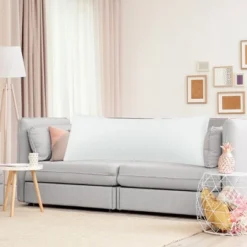 2 Pcs Body 20"x54" 1800 Microfiber Soft Pillowcase White - PiccoCasa