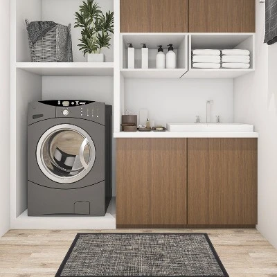 World Rug Gallery Basketweave Textline Anti-Fatigue Standing Mat - Image 6