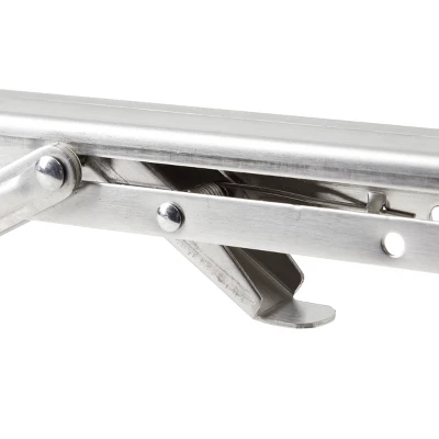 Built Industrial 2 Pack Folding L Wall Shelf Bracket, 10 Inch Collapsible Hardware With Locking Hinge For Garage Shelves, Holds 120lbs - Image 6