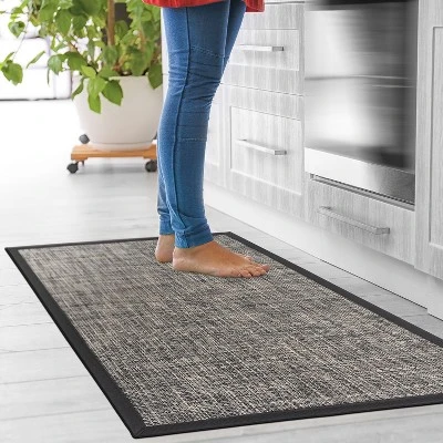 World Rug Gallery Basketweave Textline Anti-Fatigue Standing Mat - Image 9