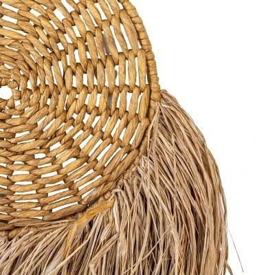 Round Hanging Accent Brown Seagrass, Rope & Jute By Foreside Home & Garden - Image 3