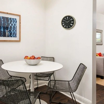 Seiko 12" Sano Wall Clock - Gold - Image 2