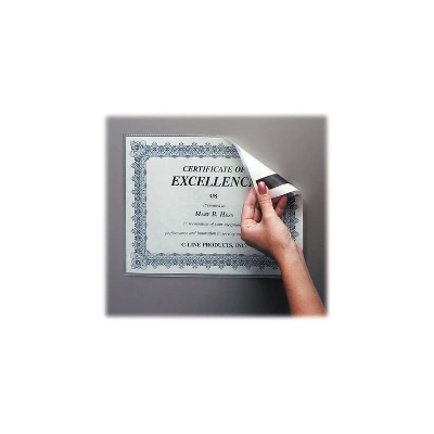 C-Line Magnetic Cubicle Keepers Display Holders 9 13/64 X 11 11/16 Clear 2/Pack 37911 - Image 3