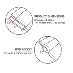 Buffalo Check Unlined Valance 14"L - Dove