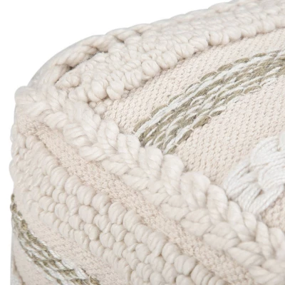 Silva Square Pouf Natural - WyndenHall - Image 2