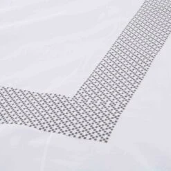 Modern Embroidered Geometric Cotton Duvet Cover And Pillow Sham Set - Blue Nile Mills