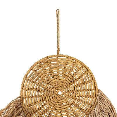 Round Hanging Accent Brown Seagrass, Rope & Jute By Foreside Home & Garden - Image 2