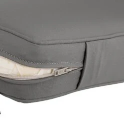 48" X 18" X 3" Montlake Water-Resistant Patio Bench/Settee Cushion Slip Cover Light Charcoal Gray - Classic Accessories