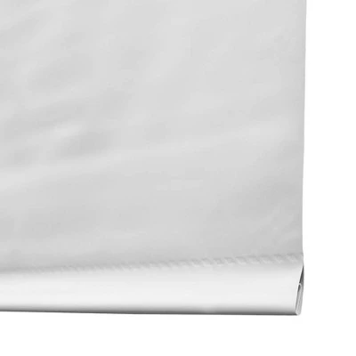 1pc Blackout Tear-to-Fit Vinyl Roller Window Shade White - Lumi Home Furnishings - Image 2
