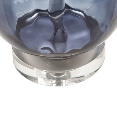 Borel Glass Table Lamp Dark Blue - Urban Habitat - Image 4