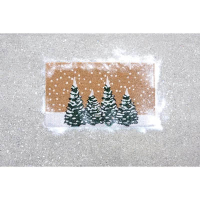 Shiraleah Winter Trees Doormat - Image 2