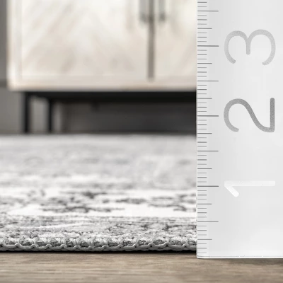 NuLOOM Ren Vintage Floral Machine Washable Area Rug - Image 2