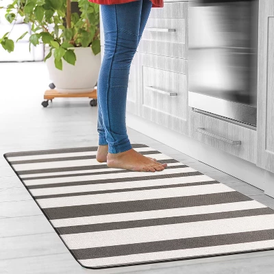 World Rug Gallery Contemporary Striped Anti-Fatigue Standing Mat - Image 9