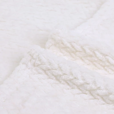 PiccoCasa New Luxury Leaves Fulls Fleece Warm Large Sofa Throw Blankets - Image 6