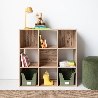 35.43" Piperton 9 Cube Organizer Natural - Signature Design By Ashley - Image 2