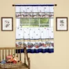 GoodGram Fruity Tiles Tier & Valance Kitchen Curtain Set By GoodGram