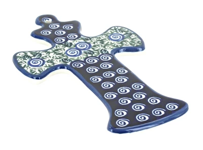 Blue Rose Polish Pottery 1089 Zaklady Cross - Image 9