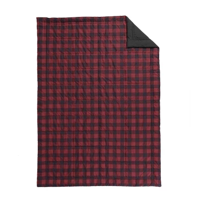 Mountain Plaid Bed Blanket Red - Eddie Bauer - Image 2