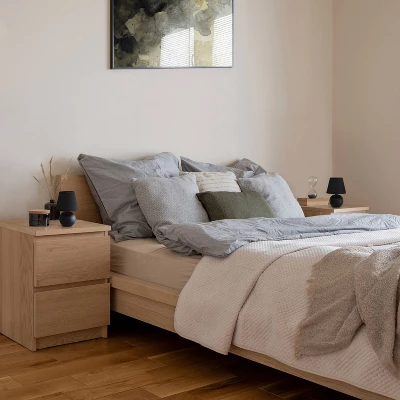 8.66" 2pk Petite Ceramic Orb Base Bedside Table Lamps With Matching Tapered Drum Shade Black - Creekwood Home - Image 8