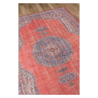2'x3' Medallion Loomed Accent Rug Red/Blue - Momeni