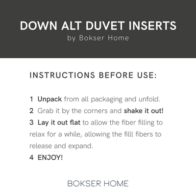Premium All Season Down Alternative Duvet Comforter Insert | BOKSER HOME - Image 8