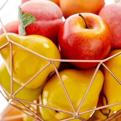 Set Of 2 Round Modern Reflections Iron Geodesic Basket - Olivia & May - Image 4