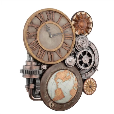 Design Toscano Gears Of Time Sculptural Wall Clock: Large - Image 7