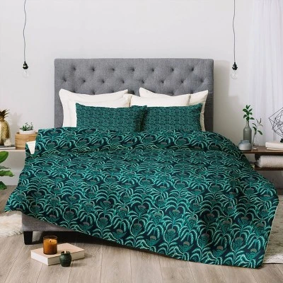 Holli Zollinger Maisey Teal Comforter Set - Deny Designs - Image 3