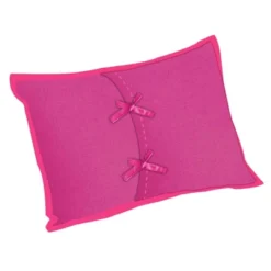 Bacati - MixNMatch Pink Throw Pillow