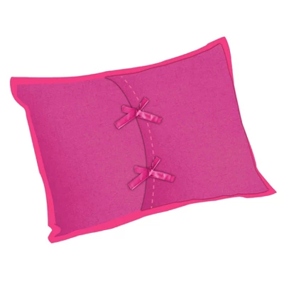 Bacati - MixNMatch Pink Throw Pillow