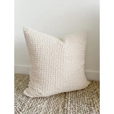 20x20 Down Alternative Cotton Waffle Weave Pillow - Anaya - Image 2