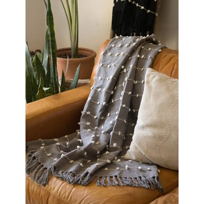 50"x60" Woven Loop Throw Blanket - Design Imports - Image 4