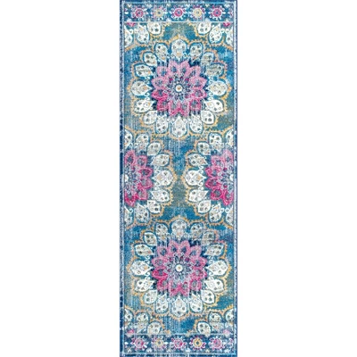 NuLOOM Kiyoko Vintage Floral Area Rug - Image 4