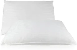 East Coast Bedding 2 Pack Luxury Goose Down Filled Pillows (Queen Size)