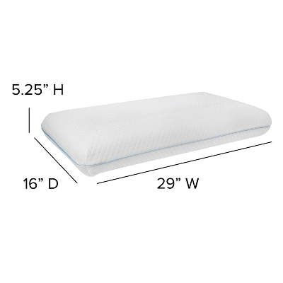 Flash Furniture Capri Comfortable Sleep Memory Foam Gel Queen Pillow - Image 4