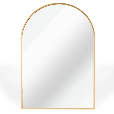 Serio 30"x 20" Arch Top Aluminum Alloy Framed Rectangular Bathroom Mirrors - The Pop Home - Image 9