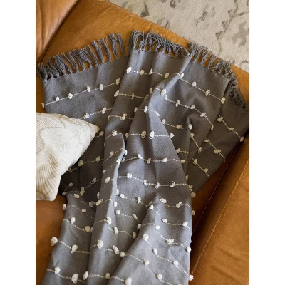 50"x60" Woven Loop Throw Blanket - Design Imports - Image 3