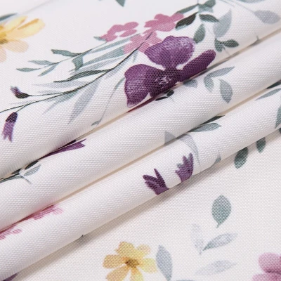 Trinity Oxford Cloth Flower Brocade Curtains For Half Window Farmhouse - Image 2