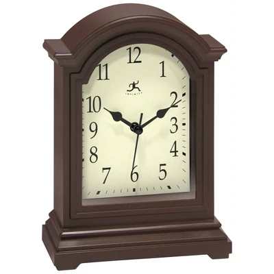 9" Tabletop Clock Antique Brown - Infinity Instruments - Image 2