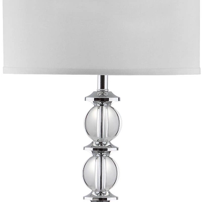 60" Riga Floor Lamp Clear/Chrome (Includes CFL Light Bulb) - Safavieh - Image 4