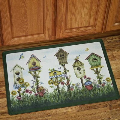 GoodGram Birdhouse Home Sweet Home Memory Foam Anti-Fatigue Kitchen Floor Mat - 18 In. W X 30 In. L