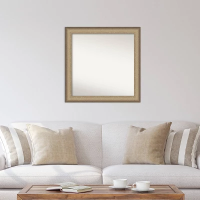 31" X 31" Non-Beveled Elegant Brushed Bronze Wall Mirror - Amanti Art - Image 4