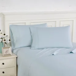 Southshore Fine Living 100% Long Staple Cotton 300 Thread-Count Percale Extra-Deep Pocket Sheet Set