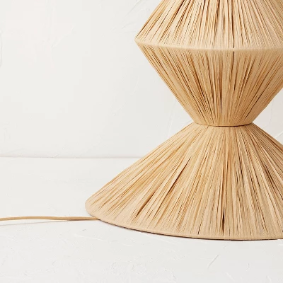 Faux Raffia Floor Lamp Brown (Includes LED Light Bulb) - Opalhouse™ Designed With Jungalow - Image 4