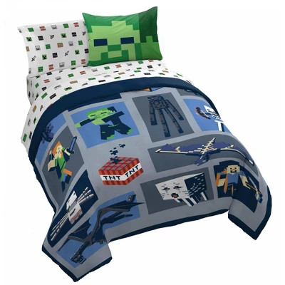 Saturday Park Minecraft Emblematic 100% Organic Cotton Bed Set - Image 10
