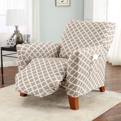 Great Bay Home Stretch Printed Washable Recliner Slipcover - Image 6
