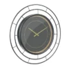 27.5" Wall Clock With Concentric Wires Black/Gold - Stonebriar Collection