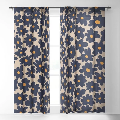 Miho Mini Floral Garden Single Panel Sheer Window Curtain - Deny Designs